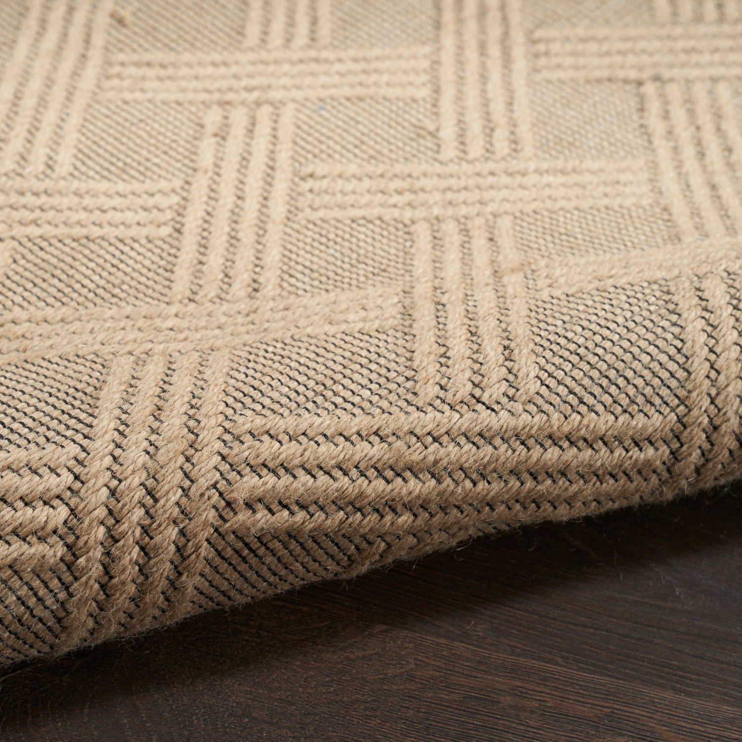 Nourison Jute Loom Woven Natural Machine Washable Rug - Texture