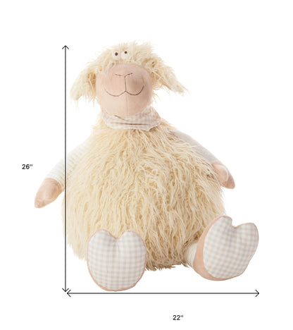 Ivory Lamb Pillow