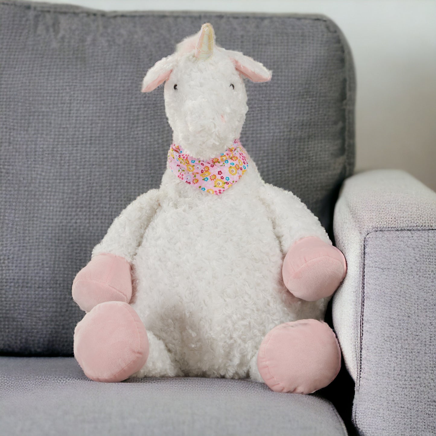 Ivory Unicorn Pillow