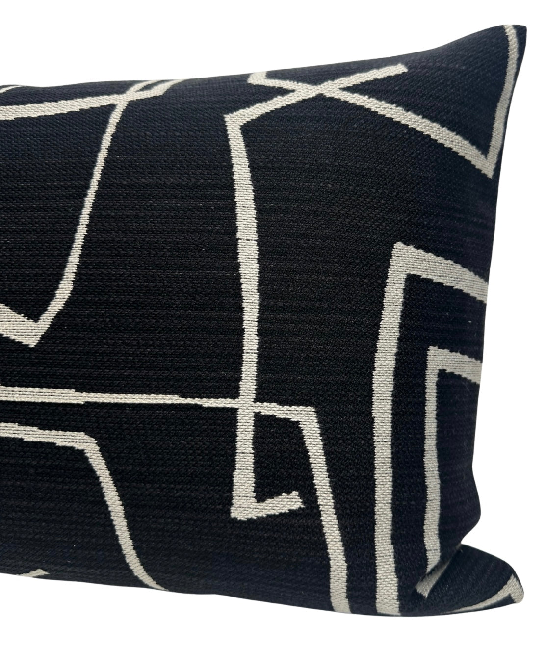 Abstract Pillow in Black