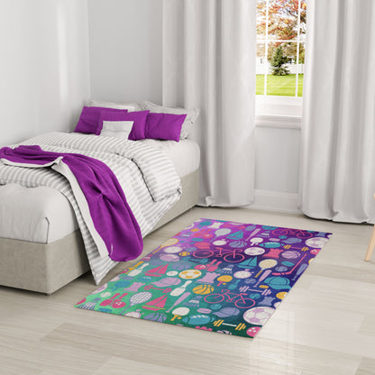 Nourison Imagination Purple Machine Washable Rug - Room Scene