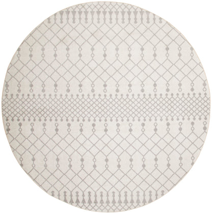 Nourison Astra Ivory Pet Friendly Machine Washable Rug - 7'10" Round