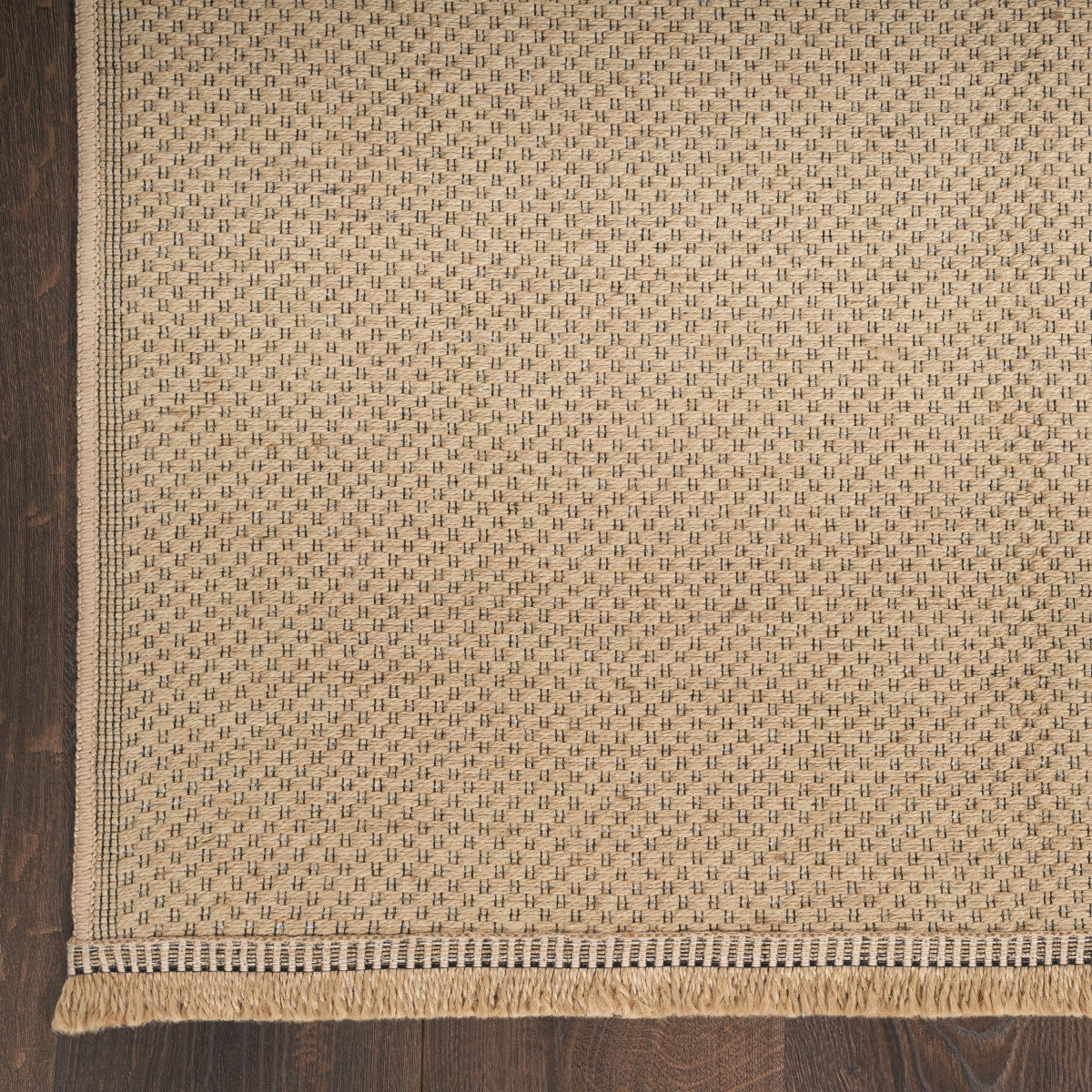 Nourison Jute Loom Woven Natural Machine Washable Rug - Corner