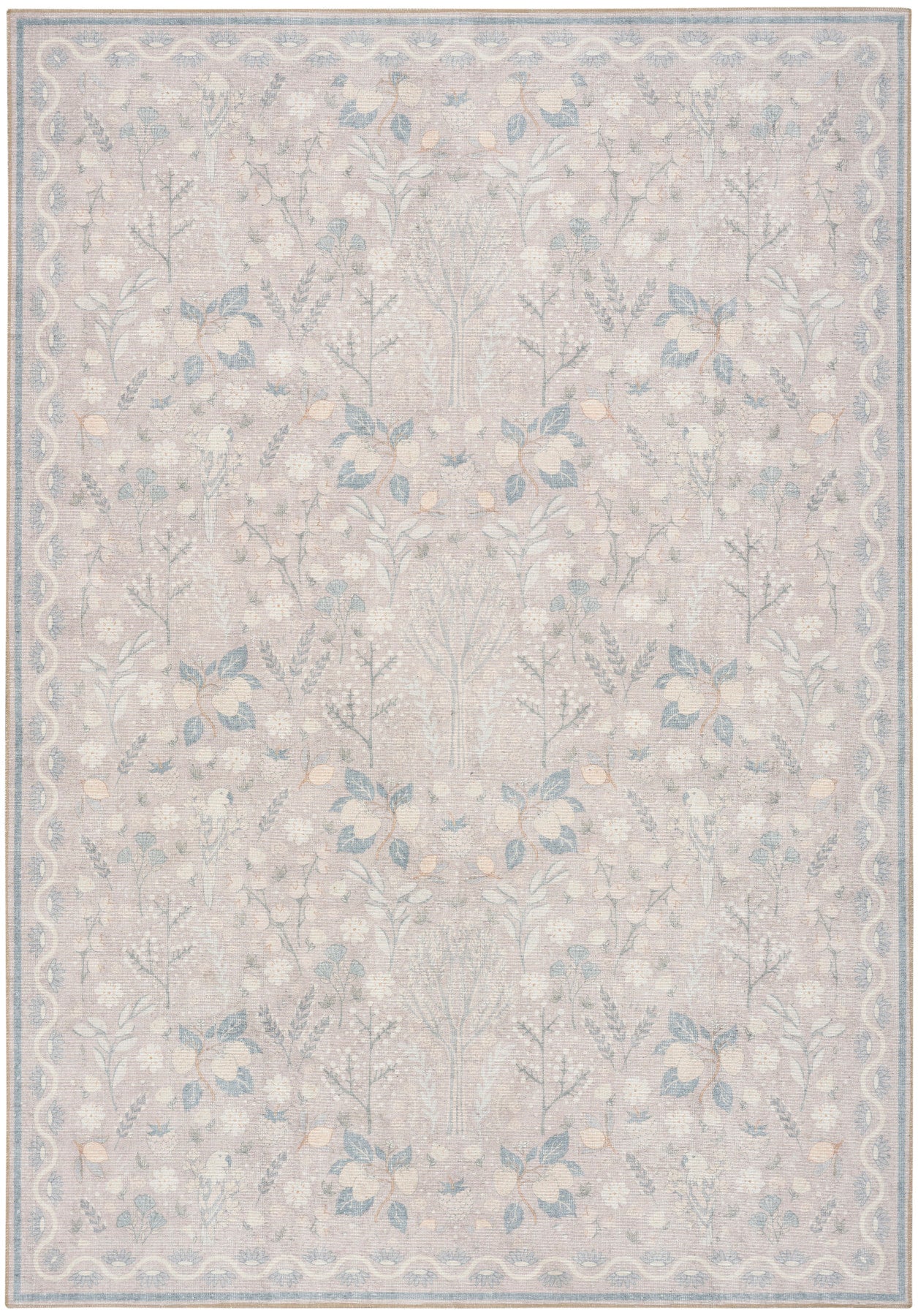 Nourison Botanical Grey & Multicolor Machine Washable Rug - Main