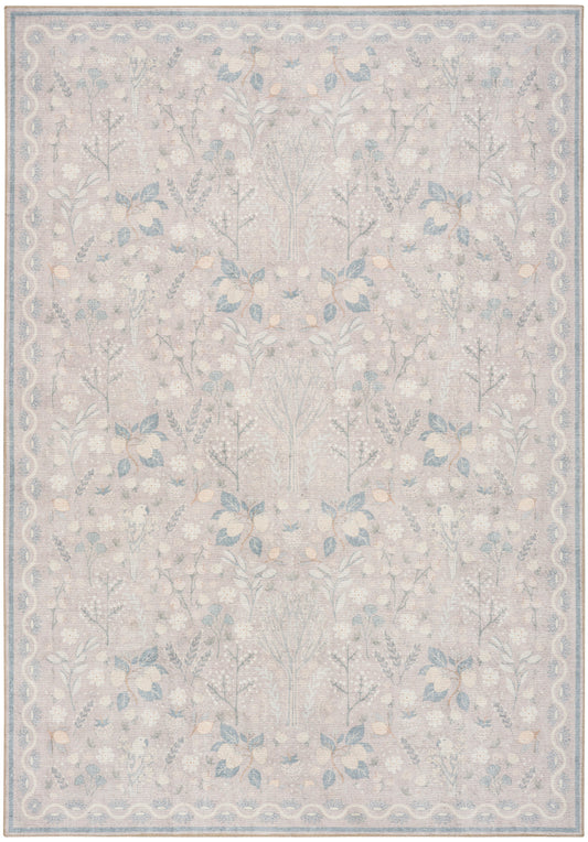 Nourison Botanical Grey & Multicolor Machine Washable Rug - Main