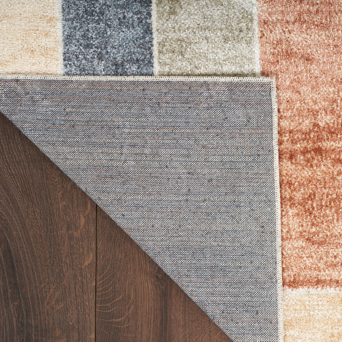 Nourison Astra Multicolor Pet Friendly Machine Washable Rug - Corner