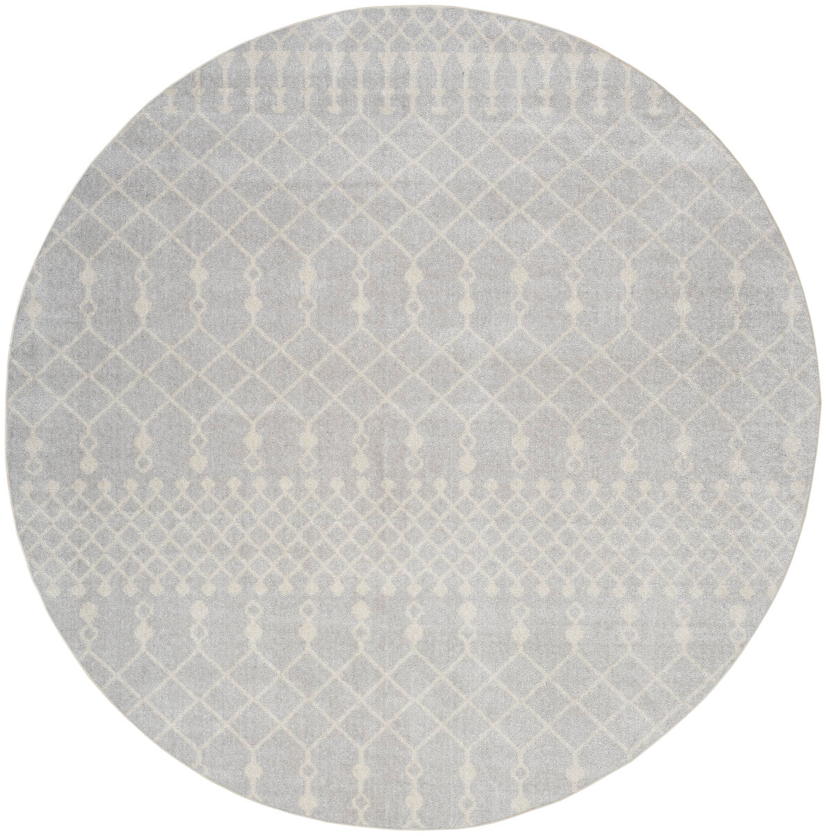 Nourison Astra Grey Pet Friendly Machine Washable Rug - 7'10" Round