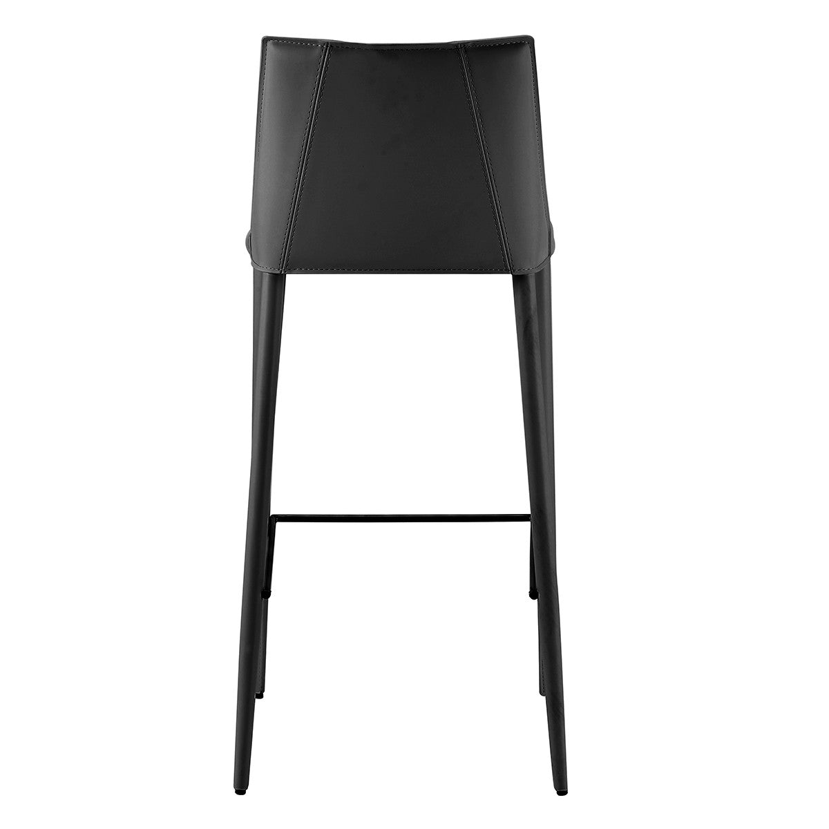 Black Steel Low Back Bar Height Bar Chair