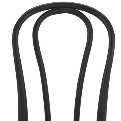 Black & Natural Solid Wood & Rattan Dining Chair - Set of 2