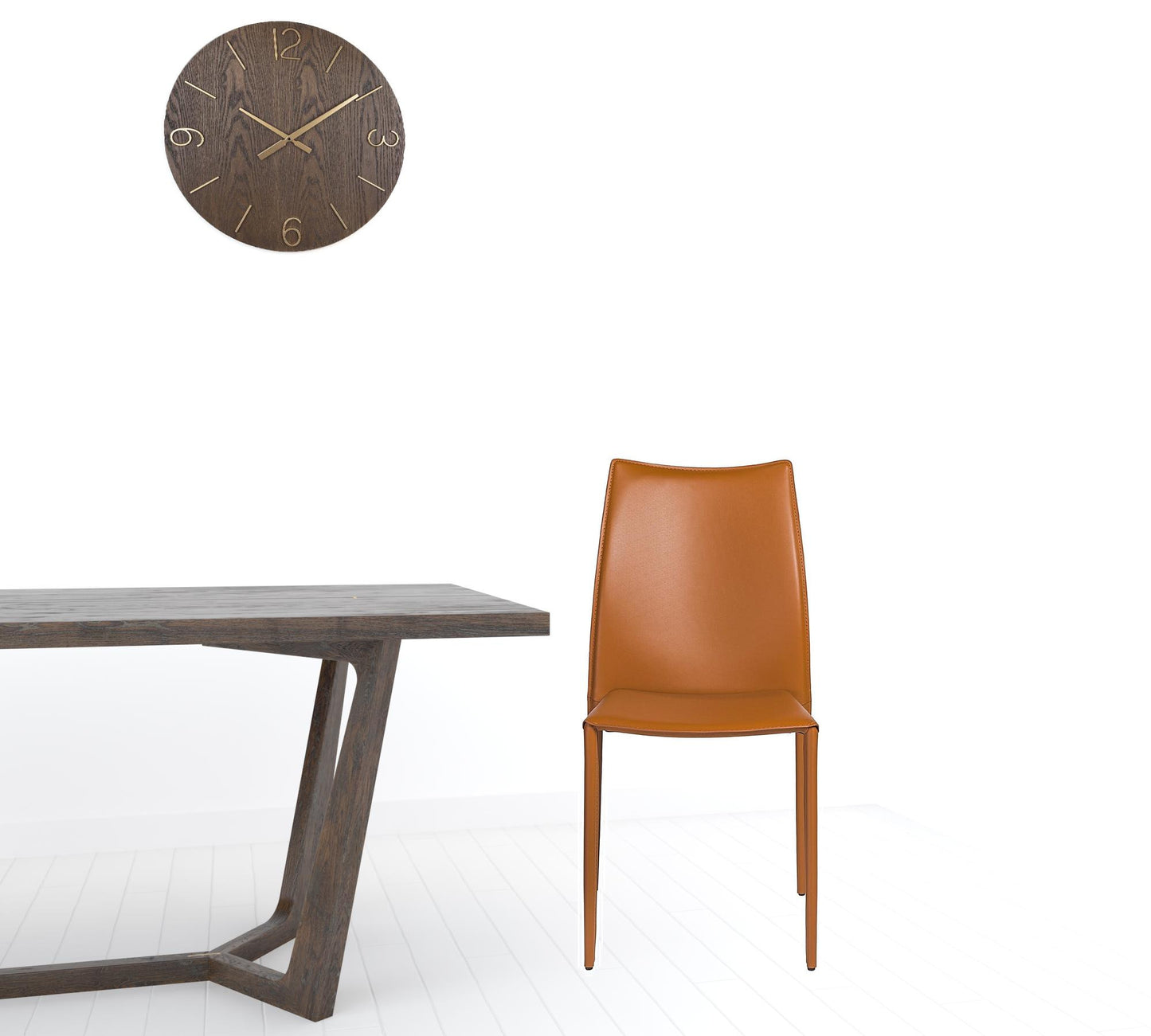 Premium All Terra Cotta Stacking Dining Chairs - Set of 2