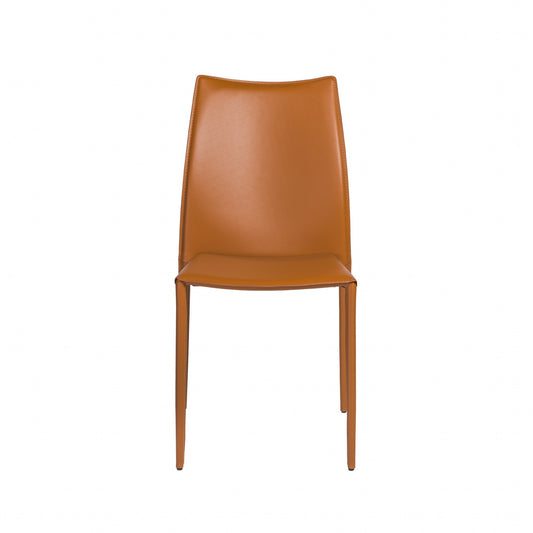 Premium All Terra Cotta Stacking Dining Chairs - Set of 2