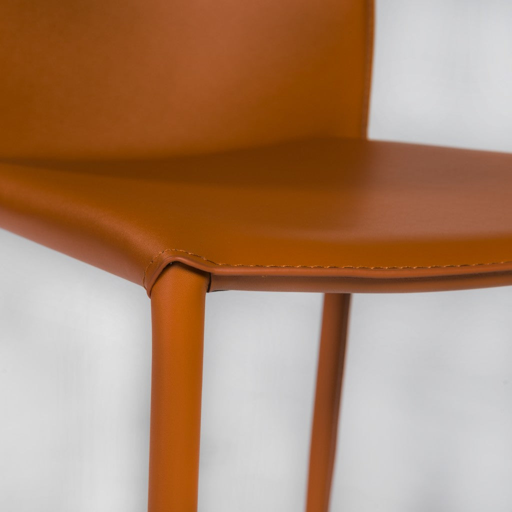 Premium All Terra Cotta Stacking Dining Chairs - Set of 2