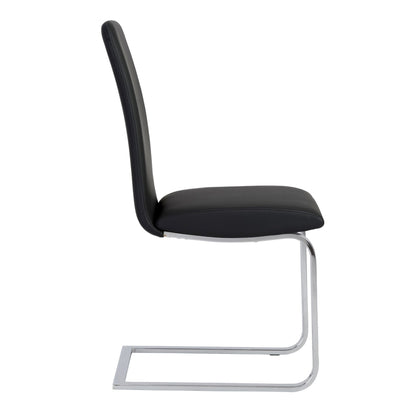 Mod Black & Silver Dining Chairs - Set of 2