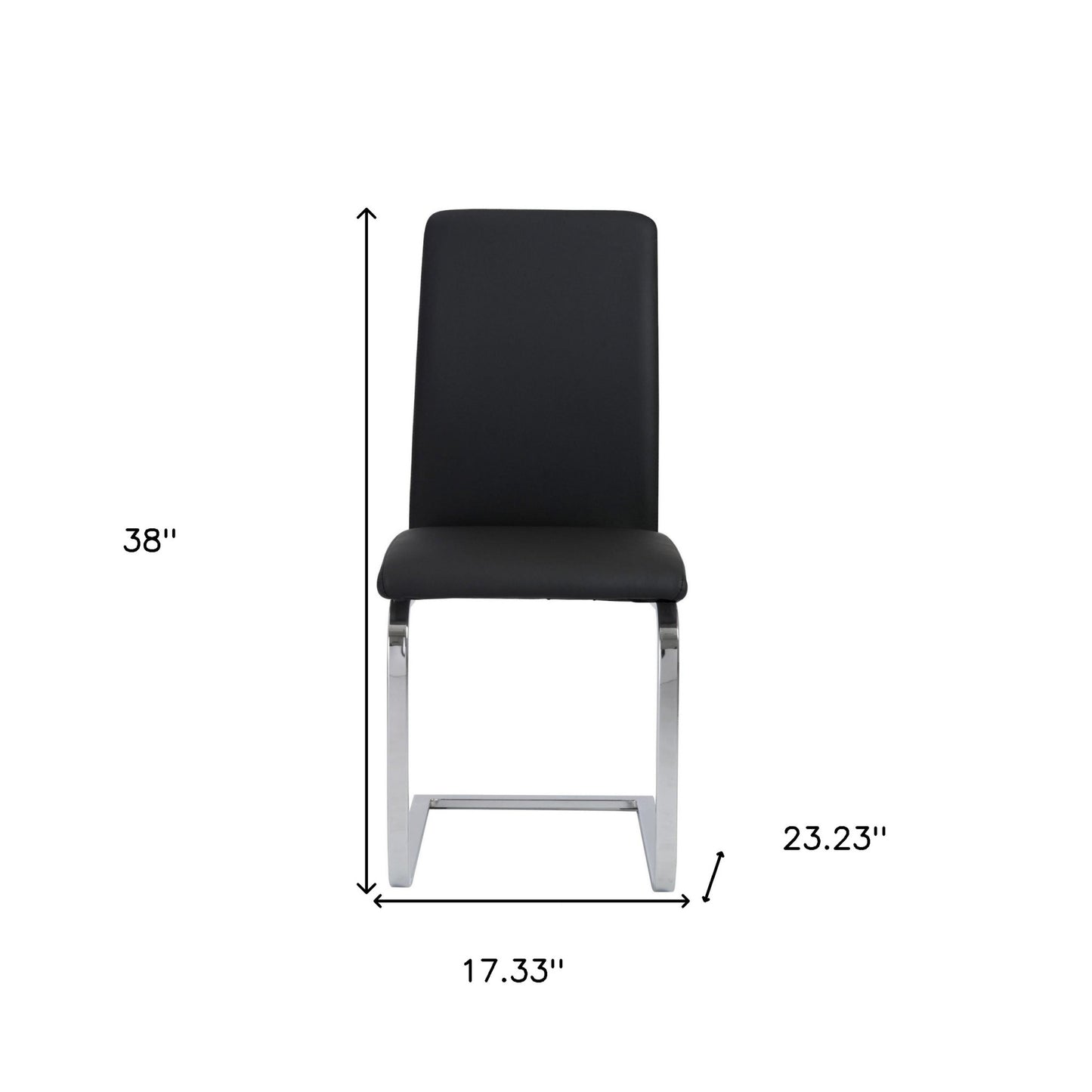 Mod Black & Silver Dining Chairs - Set of 2