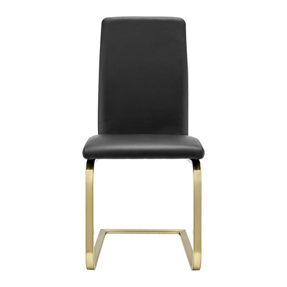 Mod Black & Gold Dining Chairs - Set of 2