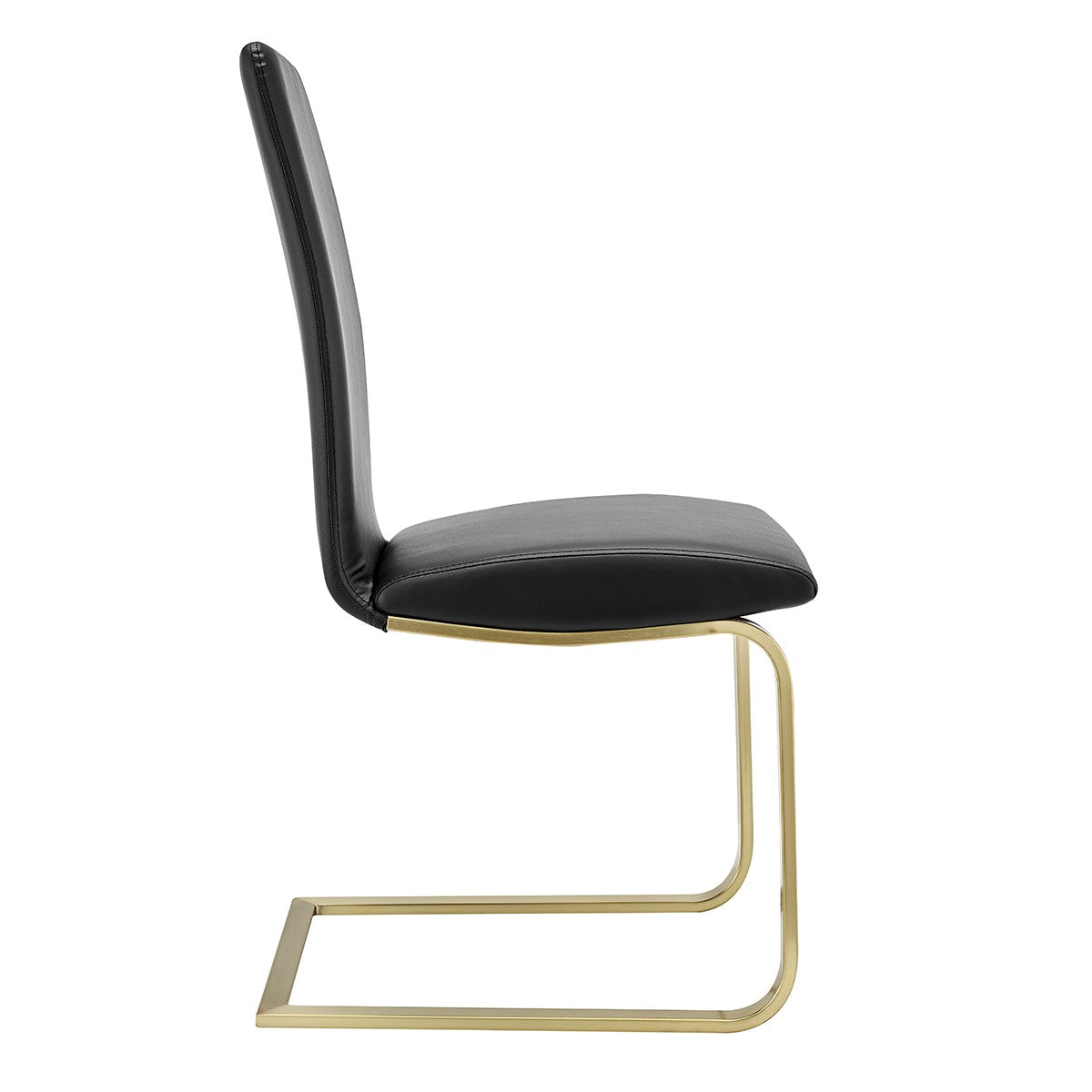 Mod Black & Gold Dining Chairs - Set of 2