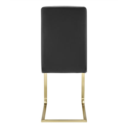 Mod Black & Gold Dining Chairs - Set of 2