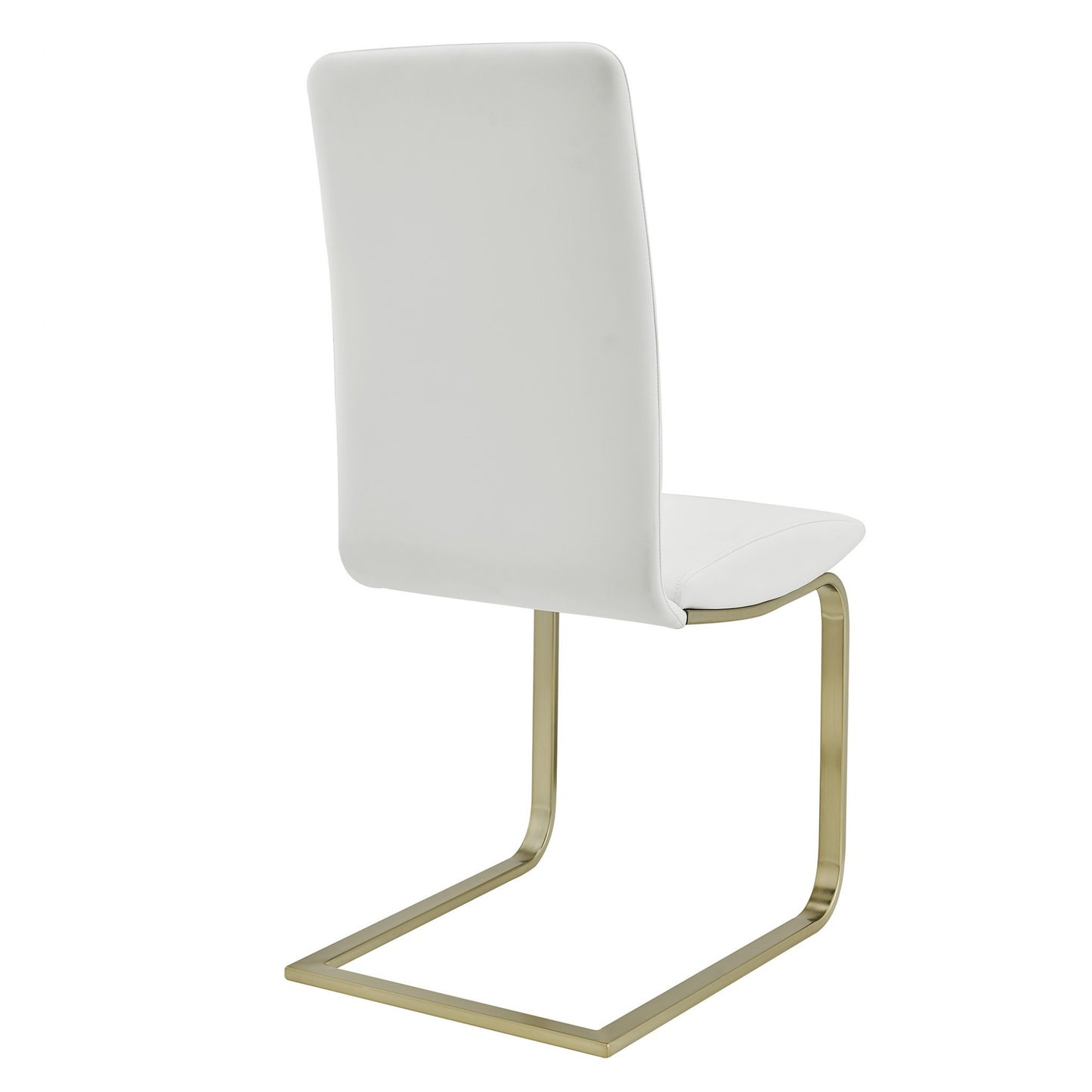 Mod White & Gold Dining Chairs - Set of 2