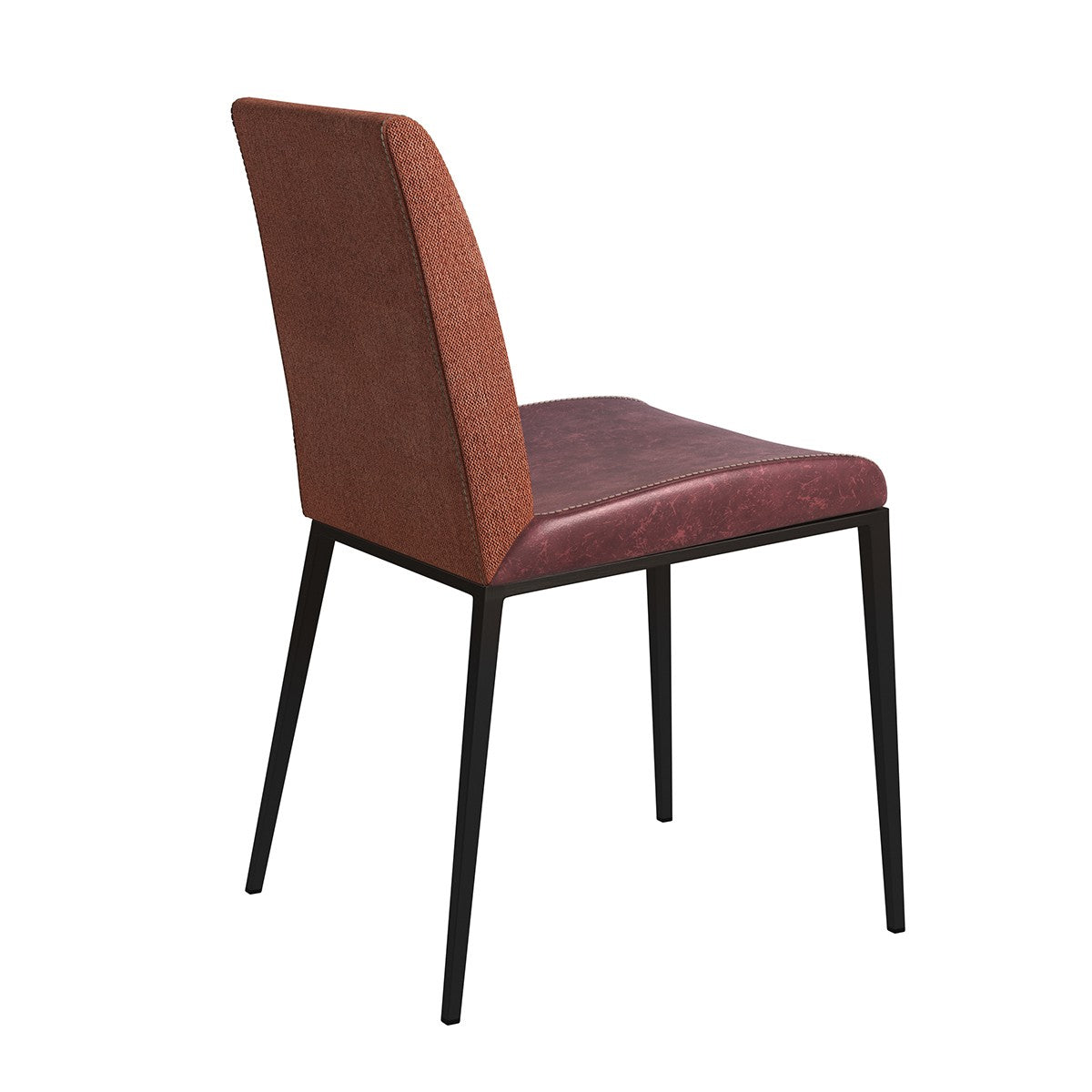 Brown & Rust Stainless Steel Chairs - Set of 2