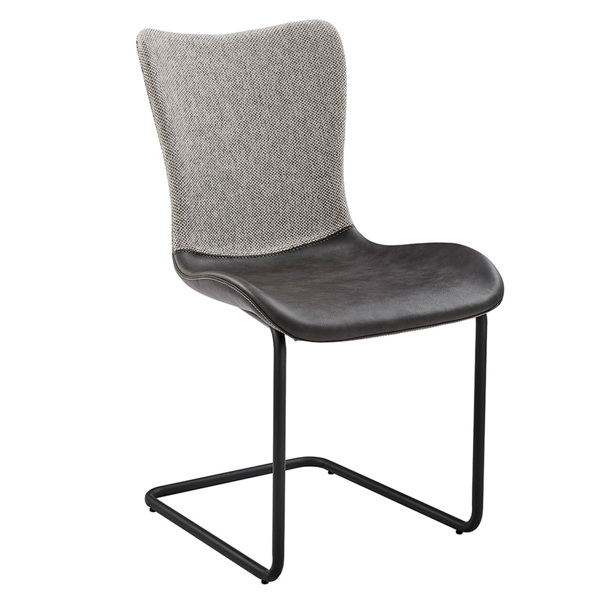 Gray Metro Mix Cantilever Dining Chairs - Set of 2