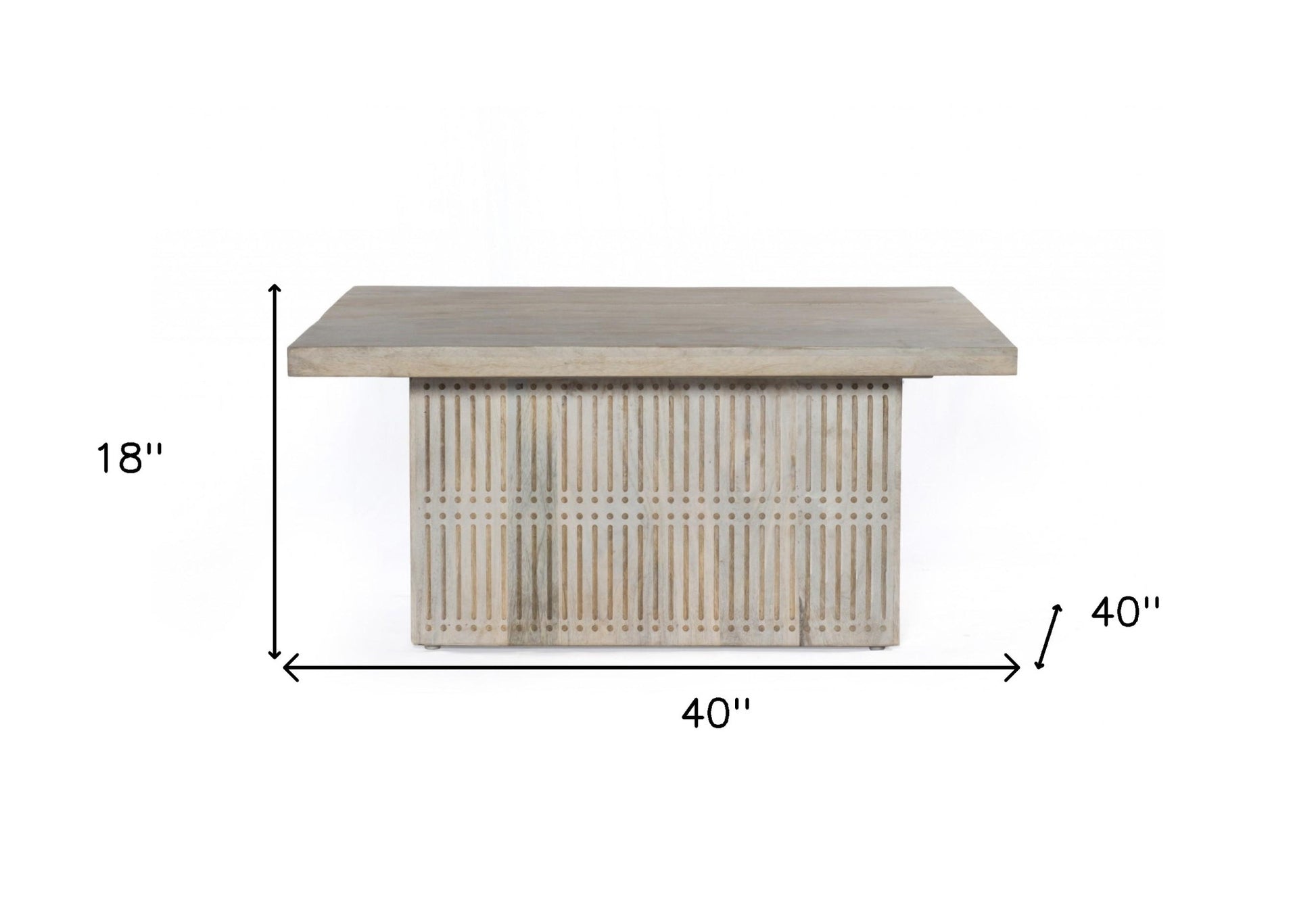 Ivory Solid Wood Lift Top Pedestal Coffee Table image 8