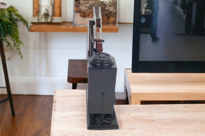 Black Metal Hand Painted Figurine Tabletop Sculpture