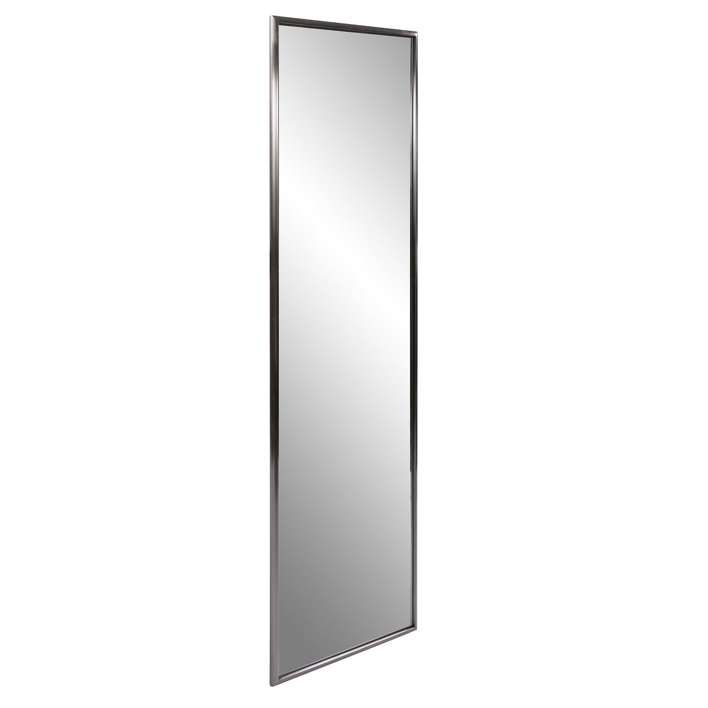 Gray Metal Framed Full Length Hanging Mirror