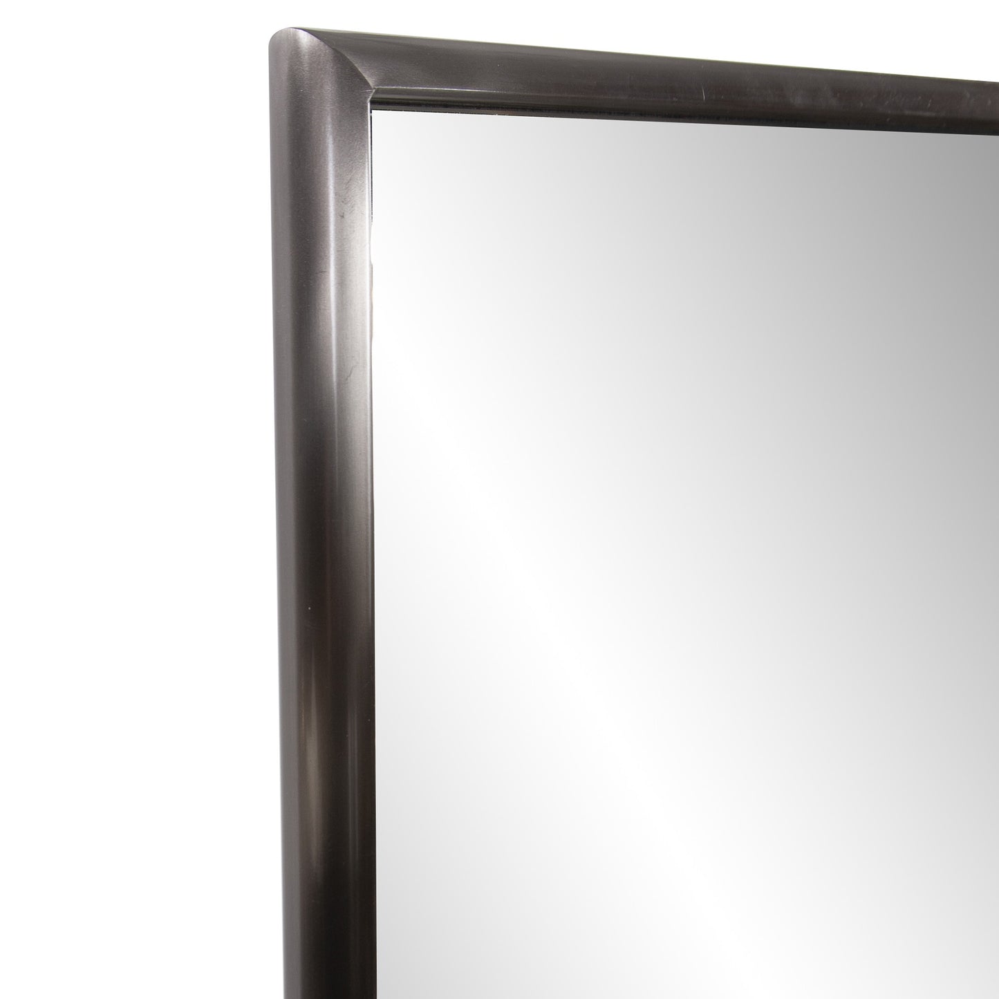 Gray Metal Framed Full Length Hanging Mirror