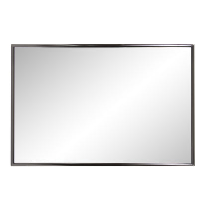 Gray Metal Framed Accent Mirror