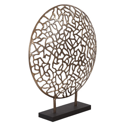 Bronze & Black Abstract Coral Sculpture