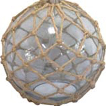 CLEAR Standard Table Lamp w/ Ivory Shade