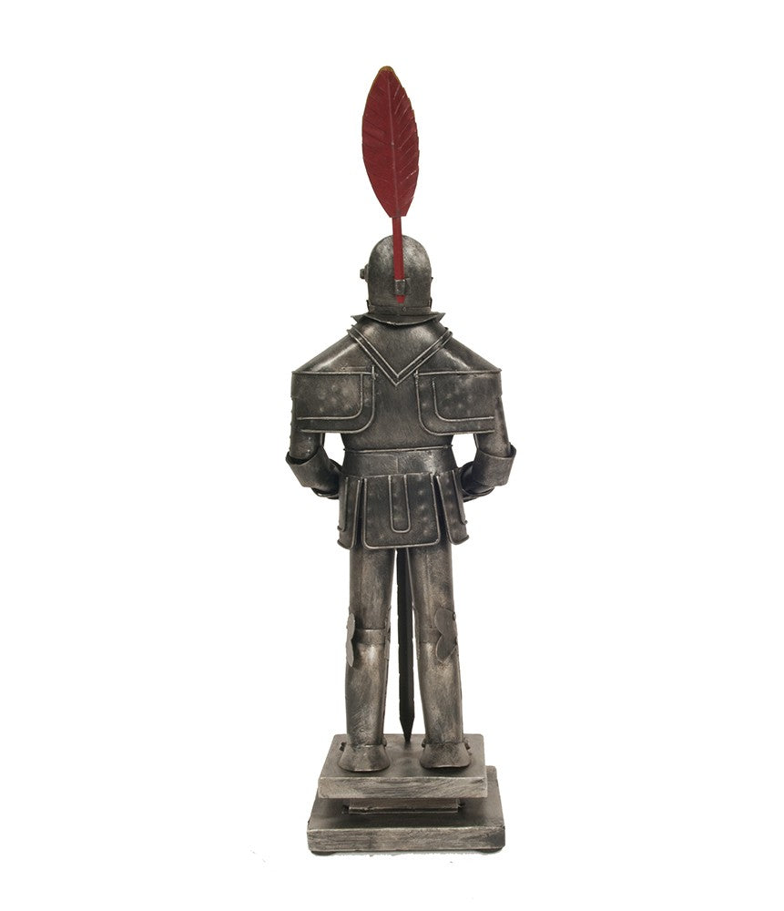 Gray Metal Hand Painted Figurine Tabletop Sculpture