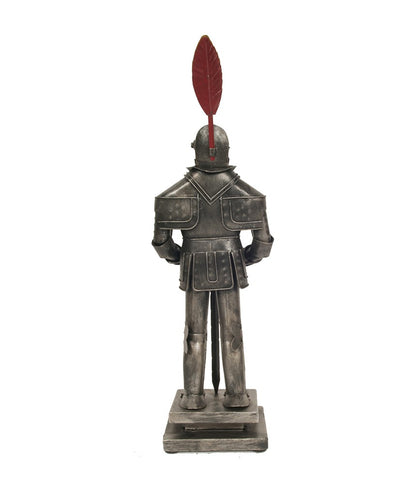 Gray Metal Hand Painted Figurine Tabletop Sculpture