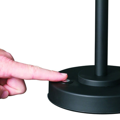 Matte Black & Antiqued Brass Adjustable Desk Lamp