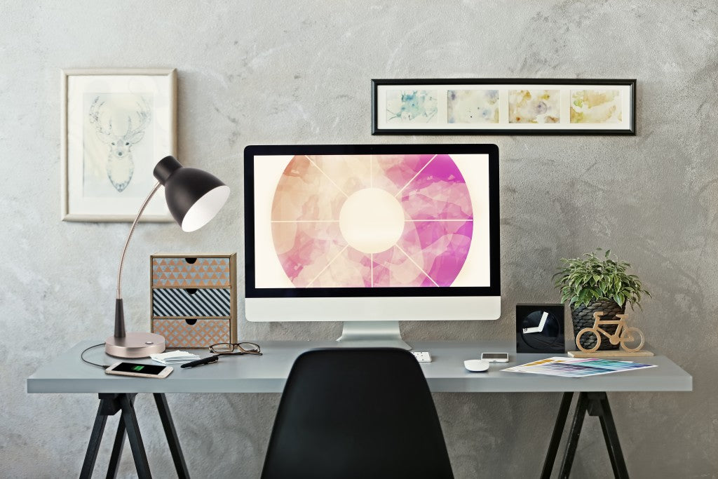 Black Matte & Silver Adjustable Desk Lamp