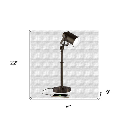 Vintage Style Industrial Bronze Adjustable Desk Lamp