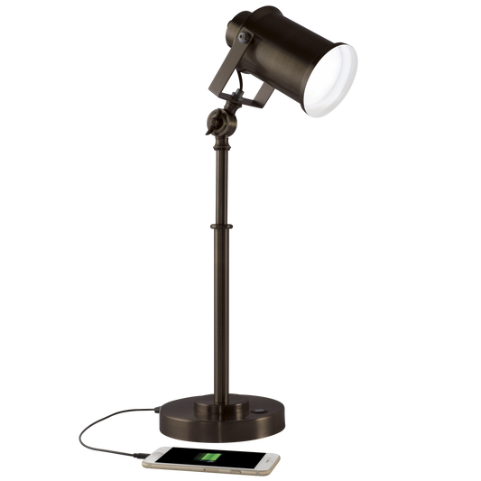 Vintage Style Industrial Bronze Adjustable Desk Lamp