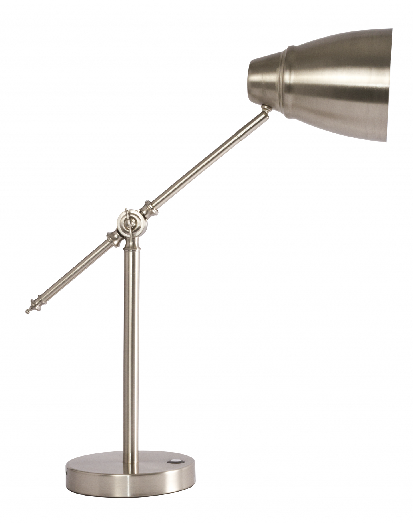 Brushed Silver Adjustable Desk Lamp