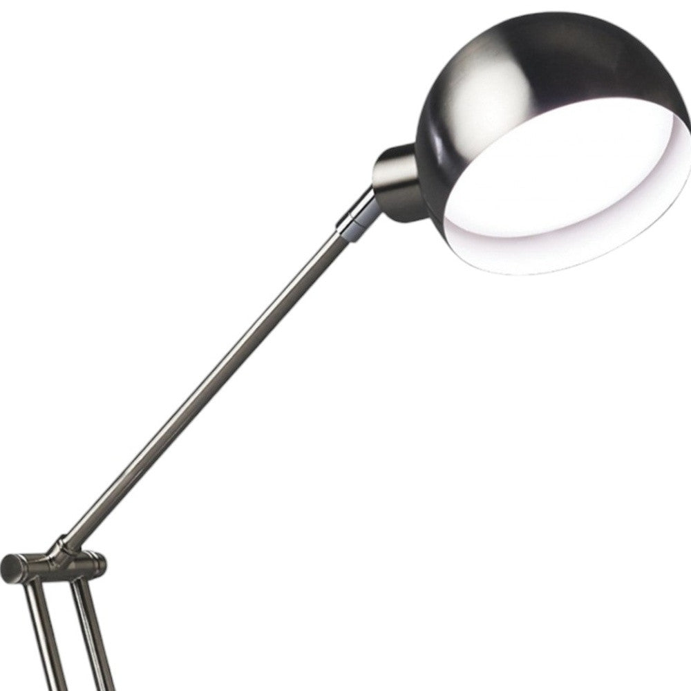Brushed Nickel Adjustable Desk Lamp
