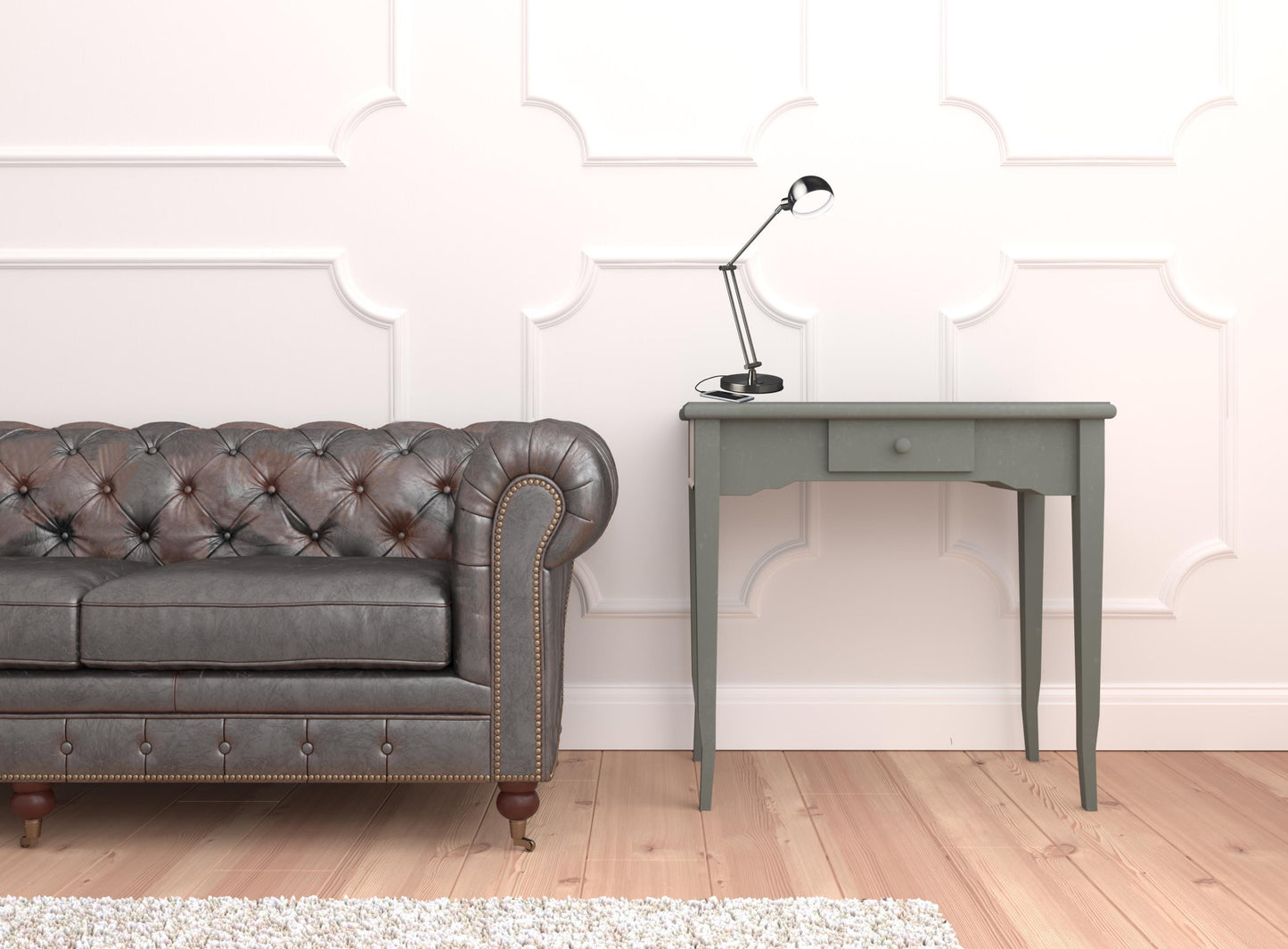 Brushed Nickel Adjustable Desk Lamp