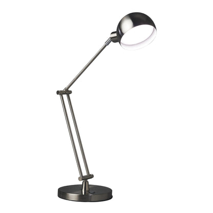 Brushed Nickel Adjustable Desk Lamp