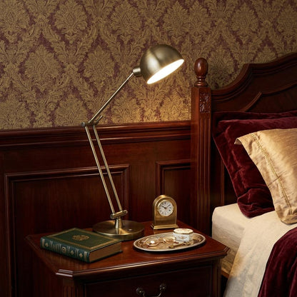 Antiqued Bronze Adjustable Desk Lamp