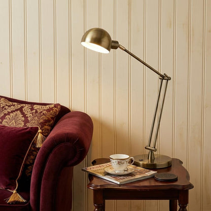Antiqued Bronze Adjustable Desk Lamp