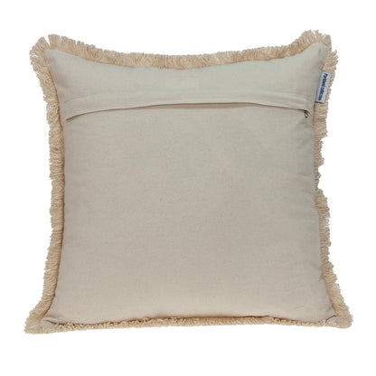 Boho Garland Beige & Khaki Accent Pillow