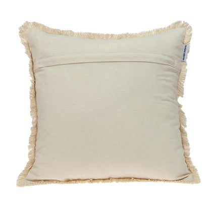 Boho Garland Beige & Brown Accent Pillow