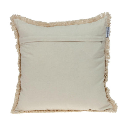 Boho Garland Beige & Navy Blue Accent Pillow