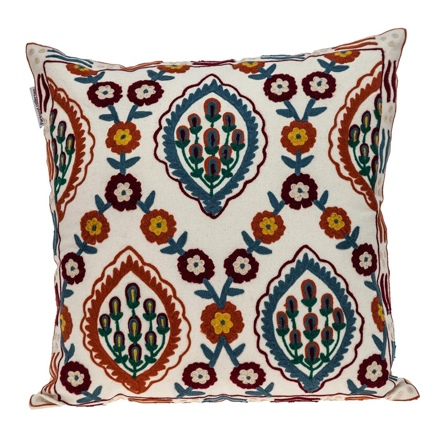 Multicolor Cotton Blend Pillow