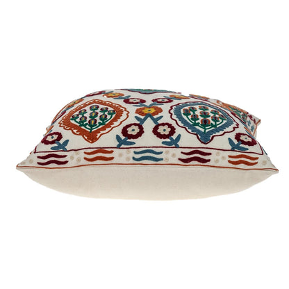 Multicolor Cotton Blend Pillow