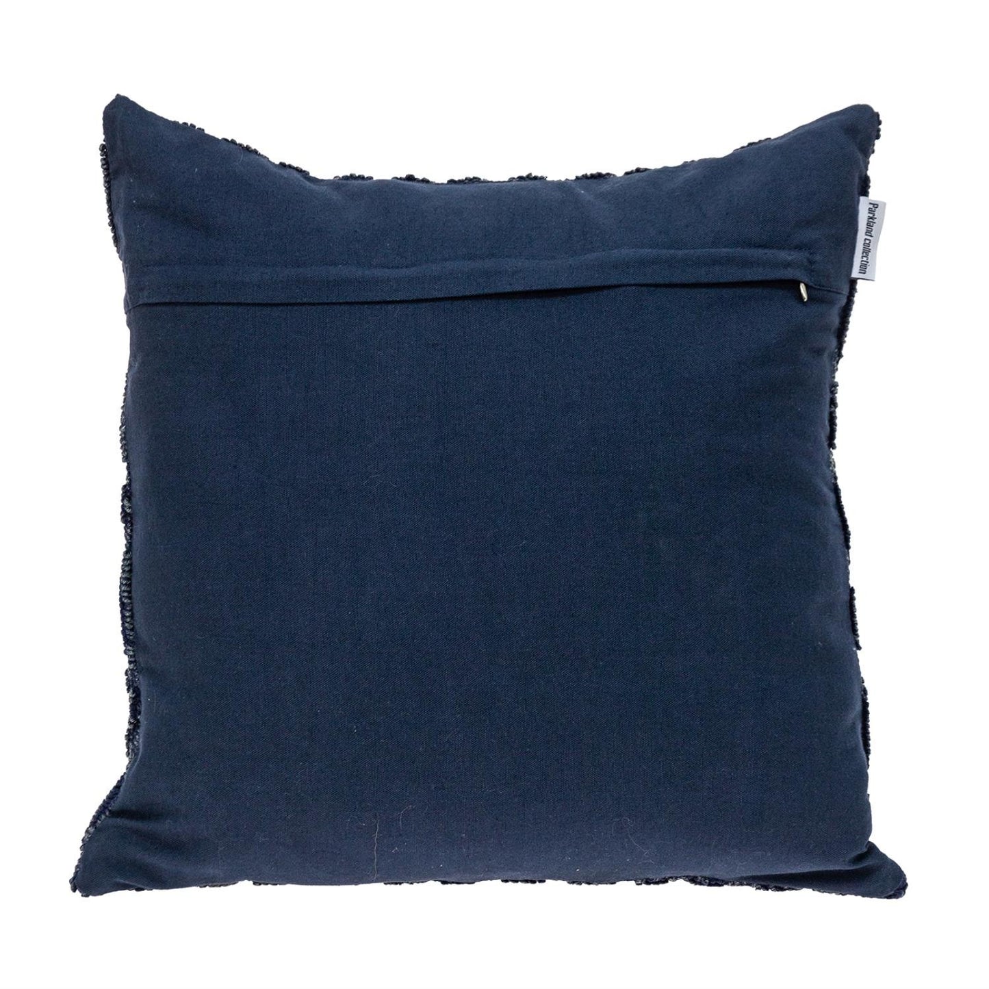 Jacquard Diamond Pattern Navy Pillow