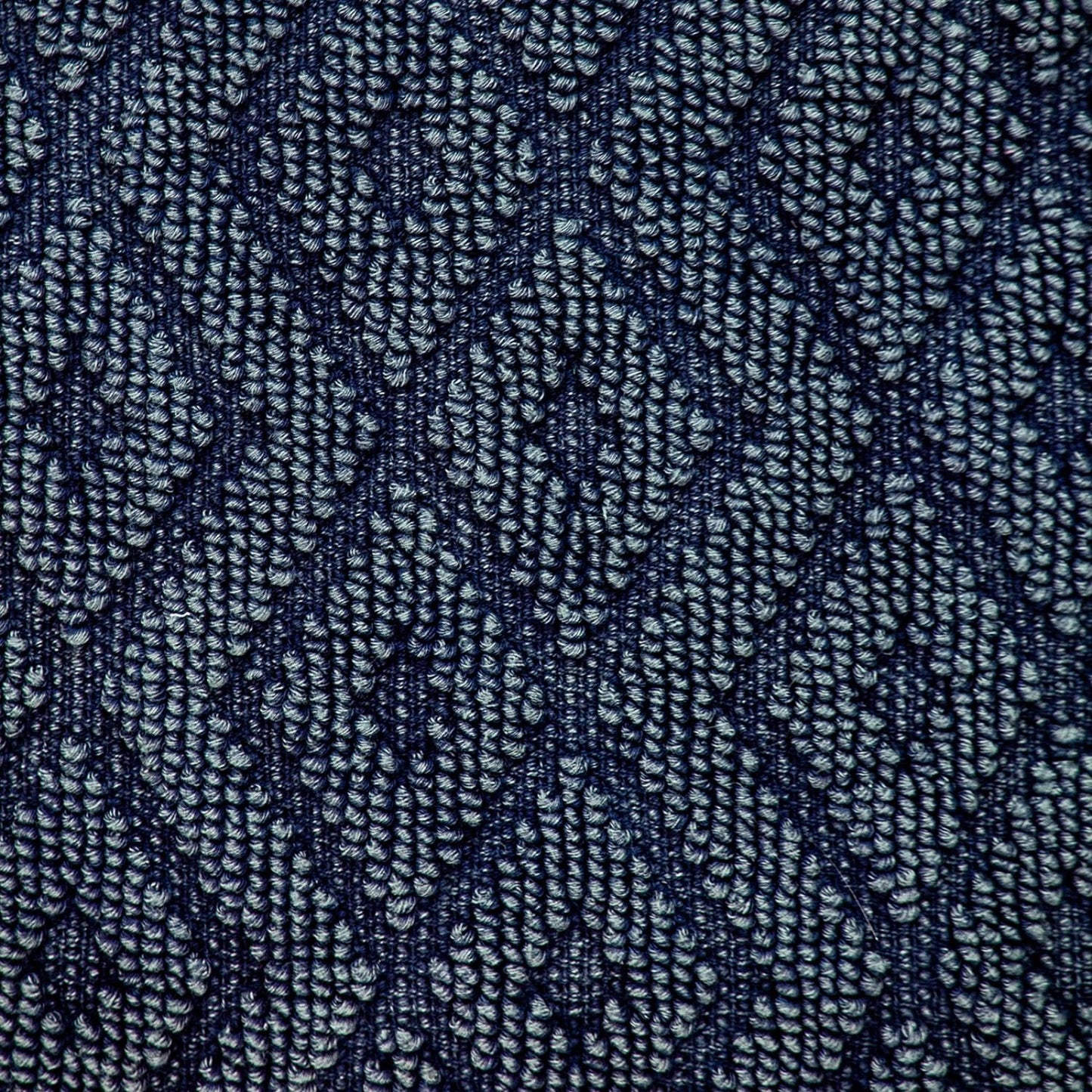Jacquard Diamond Pattern Navy Pillow